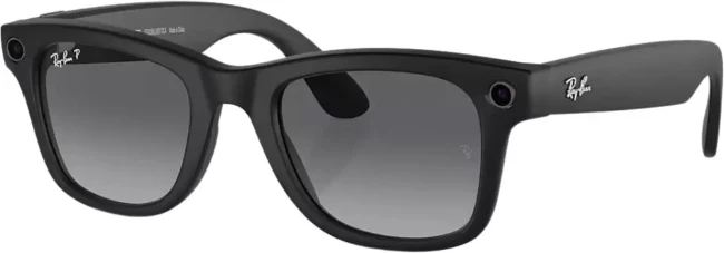 Умные очки Ray-Ban Meta Wayfarer RW4008 (large, черный матовый/графит)