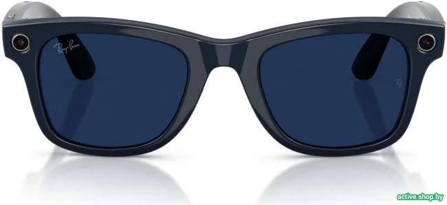 Умные очки Ray-Ban Meta Wayfarer Gen 2 RW4012 (темно-синий/прозрачный/синий) - фото7
