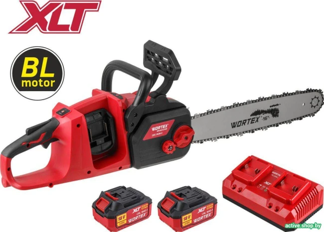 Аккумуляторная пила Wortex CEC 3536-2 ALL1 XLT Set 2333076 (с 2-мя АКБ) - фото2