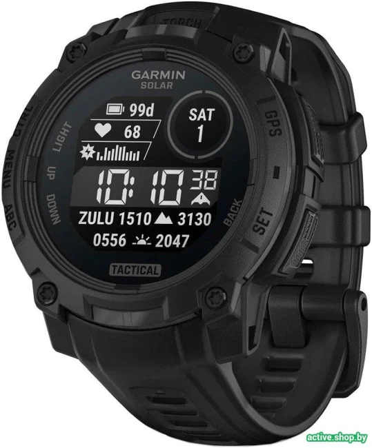 Умные часы Garmin Instinct 3 Solar Tactical Edition 45 мм (черный) - фото
