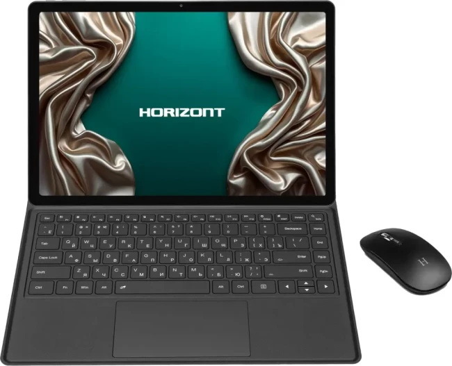 Планшет Horizont H-Tab Office 12GB/512GB (с чехлом и клавиатурой, серый)