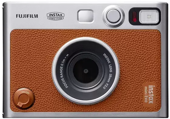Фотоаппарат Fujifilm Instax Mini Evo (серебристый/коричневый)