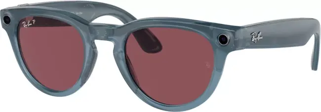 Умные очки Ray-Ban Meta HeadLiner RW4009 (синий прозрачный/красный)