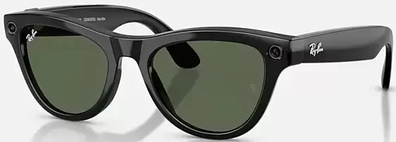 Умные очки Ray-Ban Meta Skyler (Gen 2) RW4014 (Shiny Black / G15 Green)