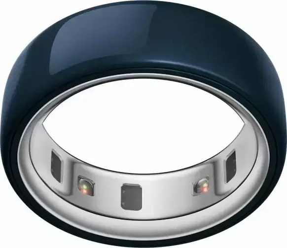 Умное кольцо Oura Ring 4 Ceramic (синий, размер 11) - фото2