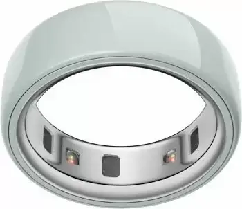 Умное кольцо Oura Ring 4 Ceramic (голубой, размер 7) - фото2