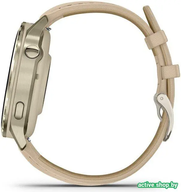Умные часы Garmin Venu 4 41 мм (золотистый/песочный кожаный) - фото6