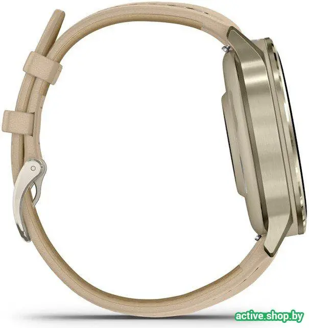 Умные часы Garmin Venu 4 41 мм (золотистый/песочный кожаный) - фото7