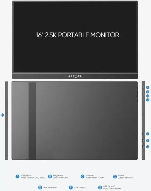 Монитор Arzopa Z1RC - фото2