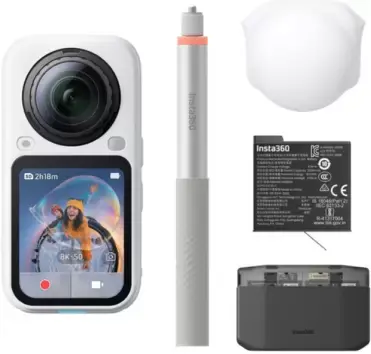 Экшн-камера Insta360 X6 360 8K Essentials Bundle (белый) - фото