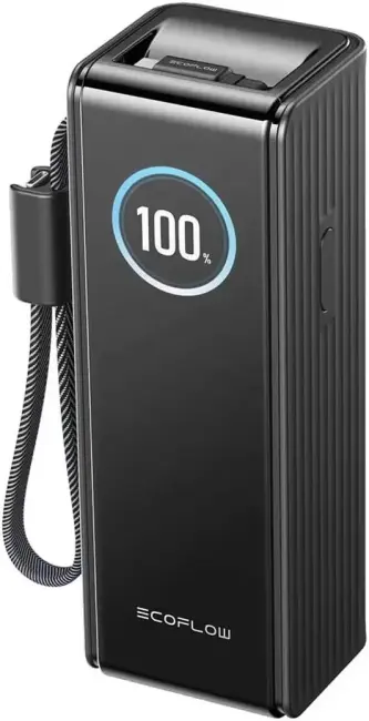 Портативное зарядное устройство EcoFlow Rapid 25000mAh (с кабелями 100 Вт, 170 Вт, черный) - фото