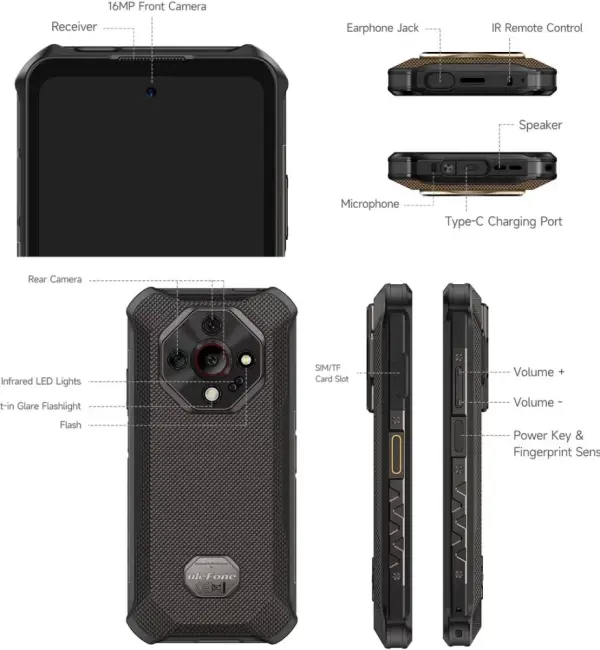 Смартфон Ulefone Armor X16 6GB/128GB (серый) - фото3
