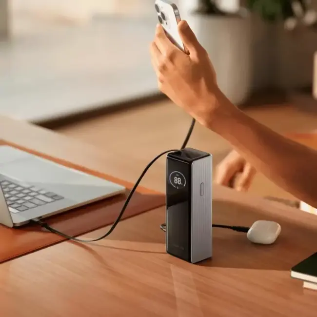 Портативное зарядное устройство EcoFlow Rapid 25000mAh (с кабелями 100 Вт, 170 Вт, черный) - фото2