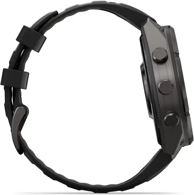 Умные часы Garmin Fenix 9 Pro 47 мм (темно-серый, черный силиконовый ремешок) - фото3