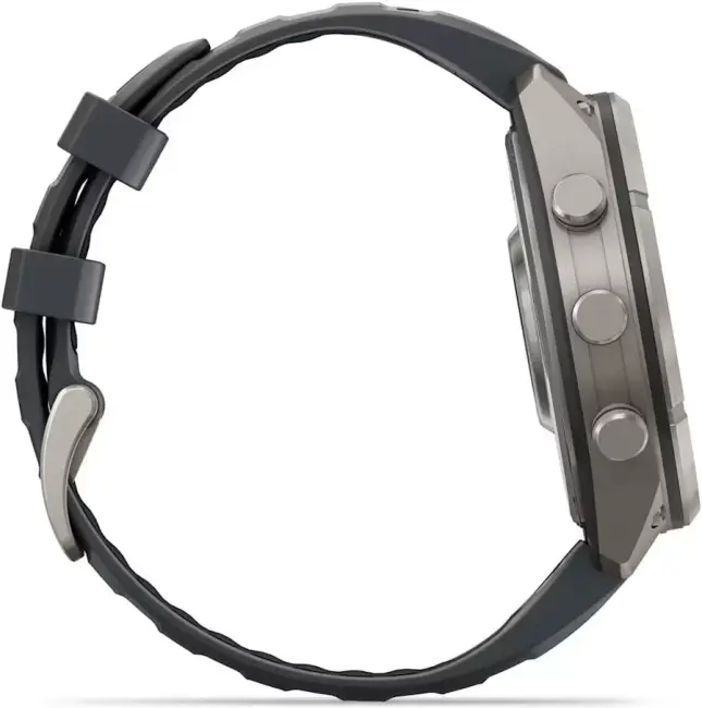 Умные часы Garmin Fenix 9 Pro 47 мм (титановый, черный силиконовый ремешок) - фото3