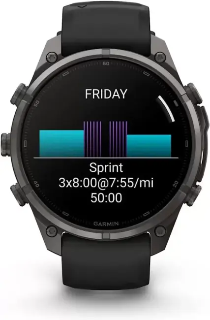 Умные часы Garmin Fenix 9 Pro 47 мм (темно-серый, черный силиконовый ремешок) - фото5