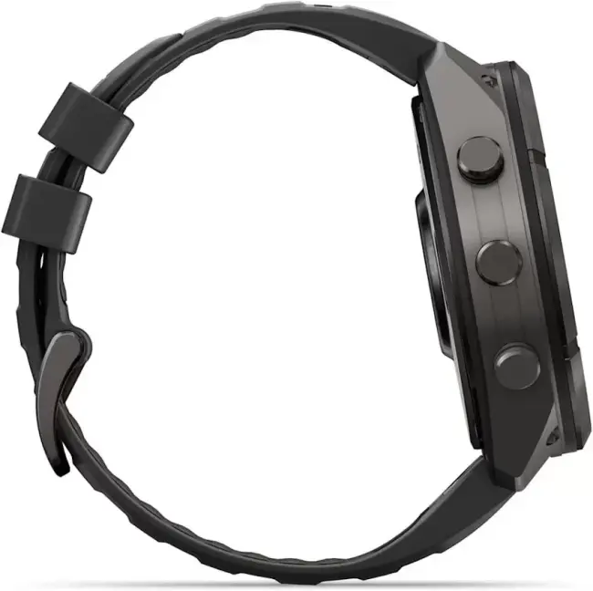 Умные часы Garmin Fenix 9 Pro 51 мм (темно-серый, черный силиконовый ремешок) - фото3