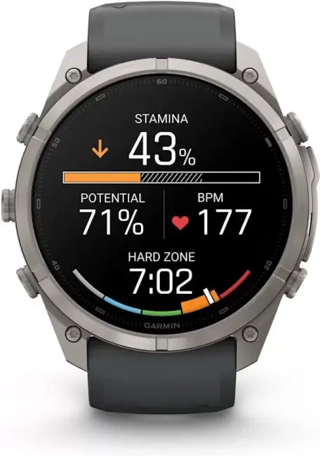 Умные часы Garmin Fenix 9 Pro 51 мм (титановый, черный силиконовый ремешок) - фото2