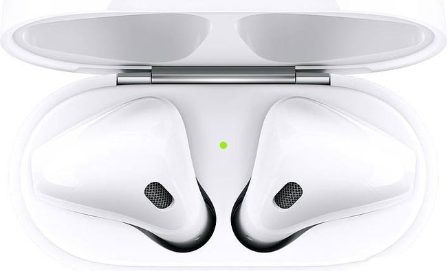 Гарнитура Apple AirPods 2 с беспроводным зарядным футляром - фото4