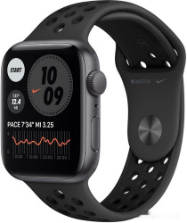 Смарт-часы Apple Watch SE Nike 44mm Aluminum Space Gray (MYYK2) - фото