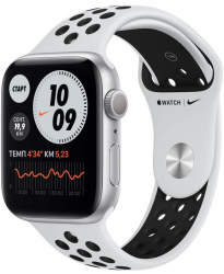 Смарт-часы Apple Watch Series 6 Nike 44mm Aluminum Silver (MG293) - фото