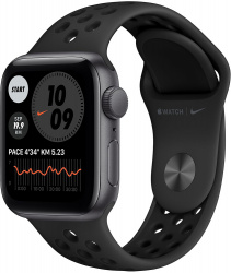 Смарт-часы Apple Watch SE Nike 40mm Aluminum Space Gray (MYYF2) - фото