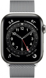 Смарт-часы Apple Watch Series 6 LTE 44mm Stainless Steel Silver (M09E3) - фото2