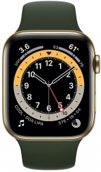 Смарт-часы Apple Watch Series 6 LTE 44mm Stainless Steel Gold (M09F3) - фото2