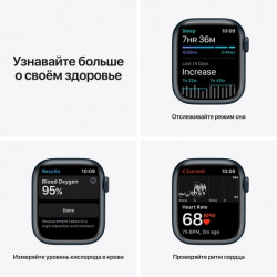 Смарт-часы Apple Watch Series 7 45mm зеленый (MKN73) - фото4