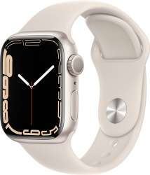 Смарт-часы Apple Watch Series 7 41mm сияющая звезда (MKMY3) - фото