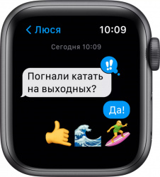 Смарт-часы Apple Watch SE 40mm Aluminum Space Gray (MKQ13) - фото4