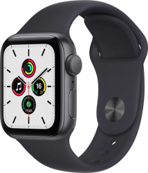 Смарт-часы Apple Watch SE 40mm Aluminum Space Gray (MKQ13) - фото