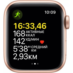 Смарт-часы Apple Watch SE 40mm Aluminum Gold (MKQ03) - фото4