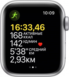 Смарт-часы Apple Watch SE 44mm Aluminum Silver (MKQ43) - фото3