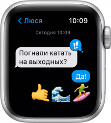 Смарт-часы Apple Watch SE 44mm Aluminum Silver (MKQ43) - фото4