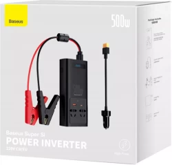 Автоинвертор Baseus Super Si Power Inverter 500W - фото7