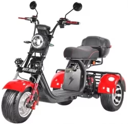 Электроскутер White Siberia CityCoco WS-Pro Trike 3000W 21Ah (красный) - фото