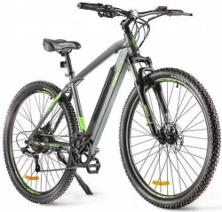Электровелосипед Eltreco Ultra Lite 2022 (серый/зеленый) - фото2