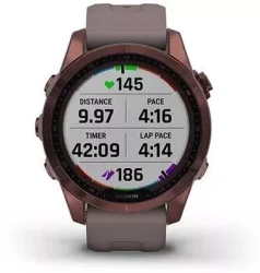 Умные часы Garmin Fenix 7S Sapphire Solar 42 мм (темно-бронзовый титан/сланцевый) - фото7