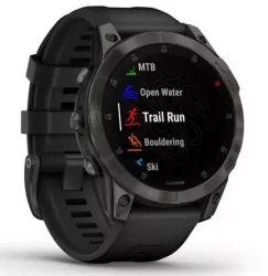 Умные часы Garmin Epix Sapphire Gen 2 (черный титан/черный) - фото2