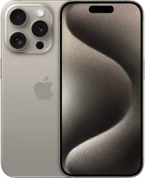 Смартфон Apple iPhone 15 Pro Dual SIM 128GB (природный титан) - фото