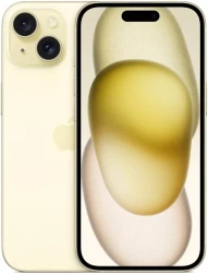 Смартфон Apple iPhone 15 Dual SIM 128GB (желтый) - фото