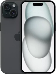 Смартфон Apple iPhone 15 Dual SIM 128GB (черный) - фото