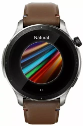 Умные часы Amazfit GTR 4 (серебристый, с коричневым кожаным ремешком) - фото3