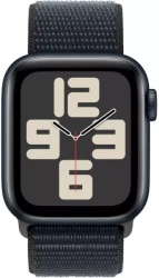 Умные часы Apple Watch SE 2023 44 мм (алюминиевый корпус, полуночный/полуночный, нейлоновый ремешок) - фото2