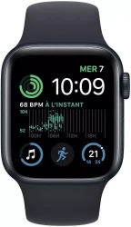 Умные часы Apple Watch SE 2 40 мм (алюминиевый корпус, полуночный/полуночный, спортивный силиконовый ремешок M/L) - фото2