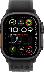 Умные часы Apple Watch Ultra 2 LTE 49 мм (титановый корпус, черный/черный, нейлоновый ремешок S/M) - фото2