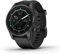 Умные часы Garmin Epix Pro Gen 2 Sapphire 42 мм (карбоново-серый титан/черный) - фото