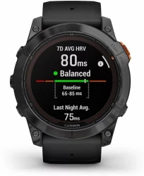 Умные часы Garmin Fenix 7X Pro Solar (сланцево-серый/черный) - фото2