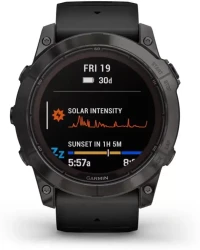 Умные часы Garmin Fenix 7X Pro Sapphire Solar (карбоново-серый титан/черный) - фото2